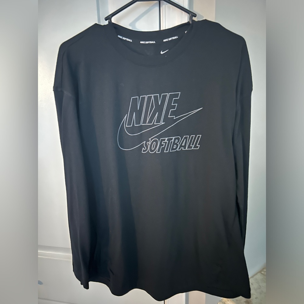 Nike Softball Women's Long-Sleeve T-Shirt Large Black
